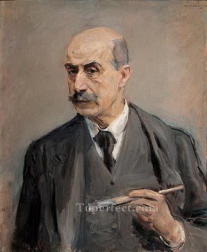 Autorretrato con pincel 1913 Max Liebermann Impresionismo alemán Pinturas al óleo